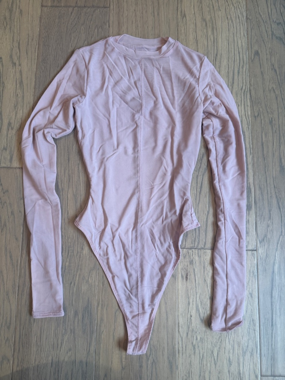 naked wardrobe Light Pink Lightweight Mesh Bodysuit Small